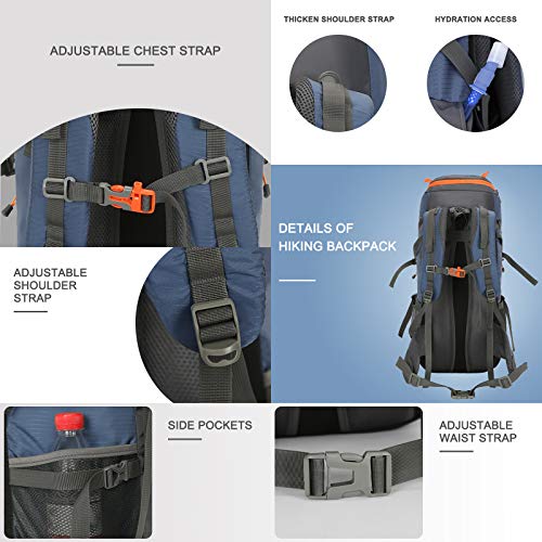 SKYSPER, 50 l, hiking backpacks, unisex, blue
