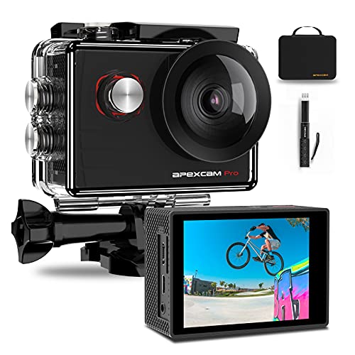 Apexcam Pro, 4K 20MP EIS WiFi Sports Camera