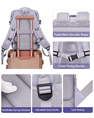 SZLX, mochila de viaje para mujer, violeta, mejorada, modelo G (2024) —  BigTravelMarkt