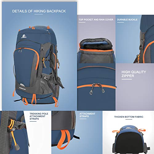 SKYSPER, 50 l, hiking backpacks, unisex, blue