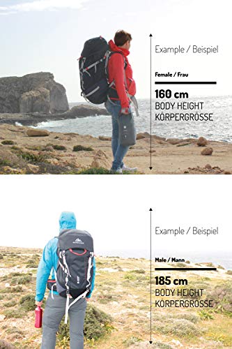 NORDKAMM, 50 l trekking backpack, unisex, blue