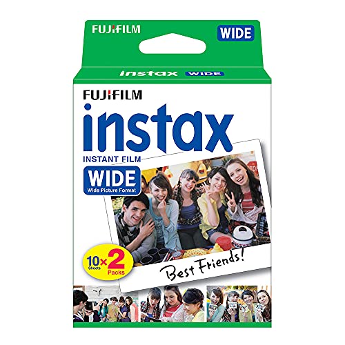 Fujifilm Instax Wide 300 + 10x2 hojas, blanca y café