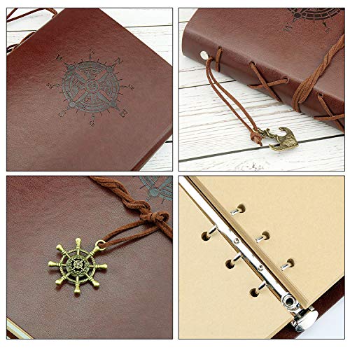 VEESUN, vintage travel notebook, gift for men and women