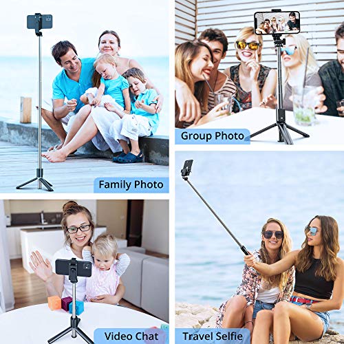 ATUMTEK, palo selfie trípode con bluetooth extensible