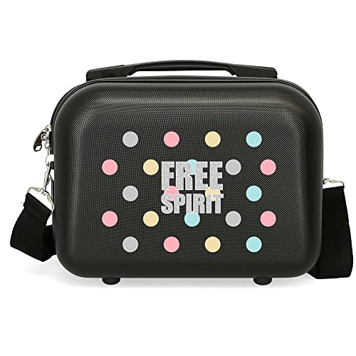 Movom Free Dots, adaptable toiletry case, black, 29x21x15 cm