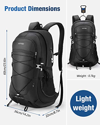 HOMIEE, 45L Hiking Backpack, Unisex, Black