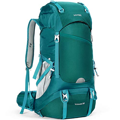 HOMIEE, 50L hiking backpack, unisex, green