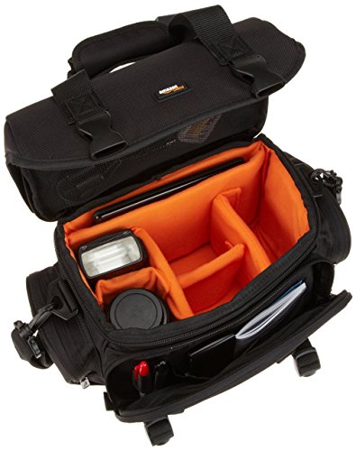 AmazonBasics - Bolsa para cámaras DSLR y accesorios (tamaño grande), negro - Fotoviaje