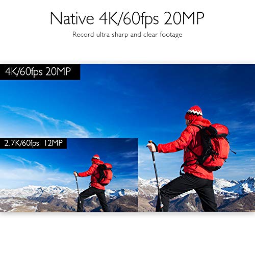 AKASO V50 Elite, cámara deportiva WiFi 4K/60fps 20MP, sumergible 40M