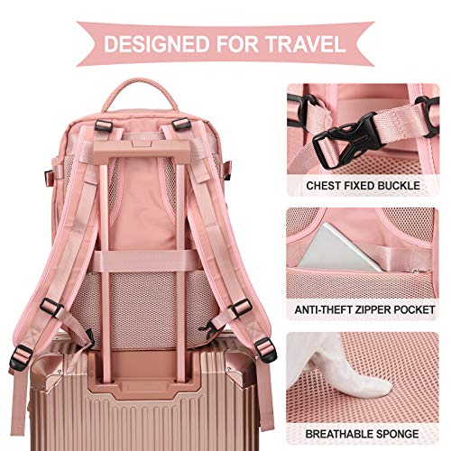 SZLX, mochila de viaje para mujer, rosa, pequeña (2023