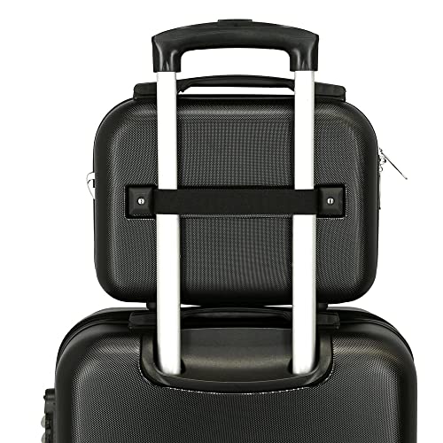 Movom Free Dots, maleta neceser adaptable, negra, 29x21x15 cms