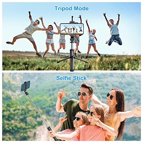 Palo selfie trípode, mini extensible con inalámbrico control remoto