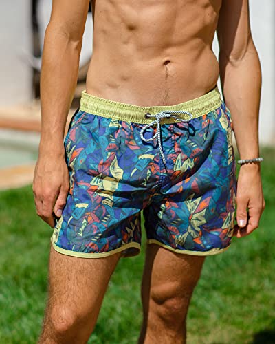 MaaMgic Men's Swim Trunks Colorful Forest