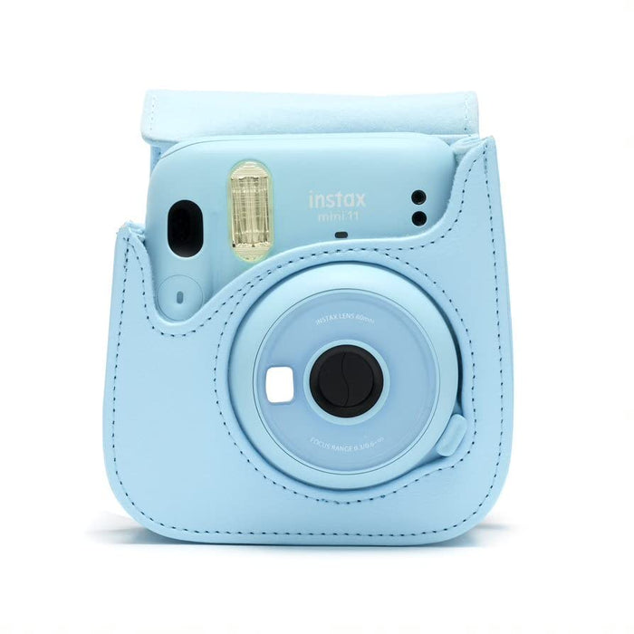 Fujifilm Instax Mini 11, cámara instantánea + Pack 10 fotos + Funda + Álbum, azul cielo