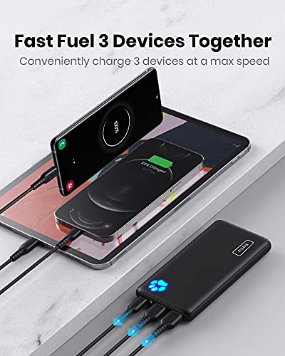 INIU Power Bank, external battery with triple connection of high speed 10000mAh