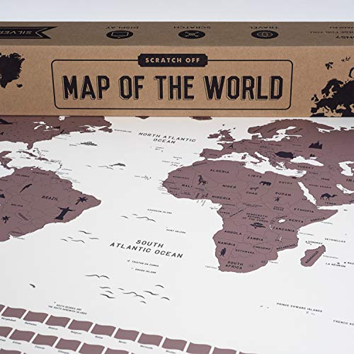 Envami, scratch off world map to mark trips