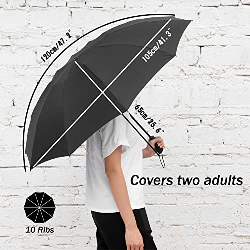 Paraguas plegable compacto, paraguas invertido de plegado automático