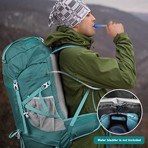 HOMIEE 50L mochila de senderismo impermeable mochila de viaje deportes al  aire libre camping escalada mochila con cubierta de lluvia para hombres  mujeres