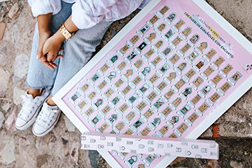 Scratch-off sheet, 100 charming towns in Spain