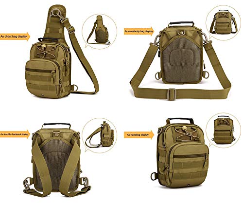 HUNTVP, military tactical backpack shoulder bag, black camo