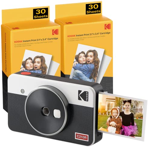 Kodak C210R Mini Shot 2 Sofortbildkamera mit Drucker und 68 Blatt