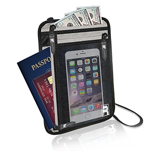 Neck Wallet mit RFID-Schutz, Passhalter für unterwegs