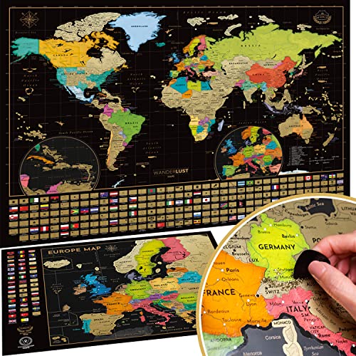 mapa mundial rascable – Compra mapa mundial rascable con envío gratis en  AliExpress version
