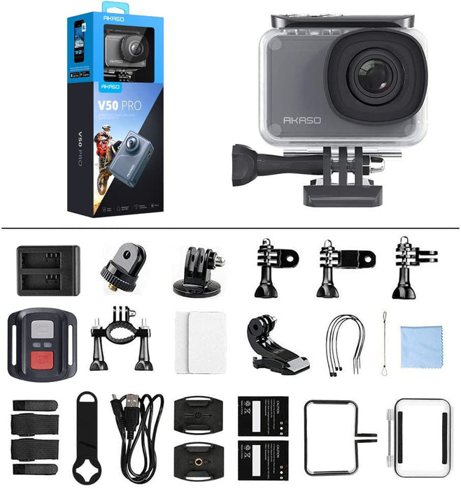 AKASO V50 Pro, Sport Camera Native 4K/30fps, 20MP WiFi