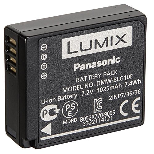Panasonic Lumix DMW-BLG10, batería para cámaras Panasonic Lumix (Serie TZ80/90/95/100/200, GX7/80/9 y LX100/100 II)