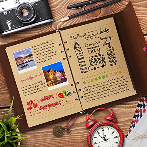 Travel diary to write with lined paper, gift for girls and boys A5 23x16.5 cm, blue